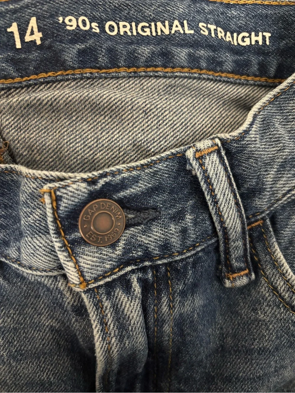 GAP '90s Original Straight Blue Denim Jeans